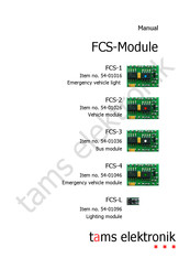 tams elektronik FCS-4 Manual
