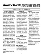 Blue point YA657B Owner's/Operator's Manual
