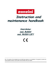 Zonzini BUDDY LIFT Series Instruction And Maintenance Handbook