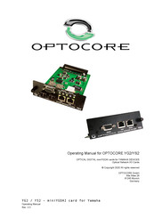 Optocore YG2 Operating Manual