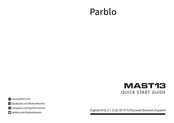 Parblo Mast13 Quick Start Manual