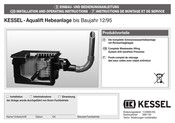 Kessel UNIVA-Aqualift Installation And Operating Instructions Manual