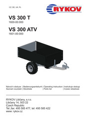 RYKOV 1600-00.000 Operating	 Instruction