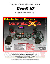 Calandra Racing Concepts Carpet Knife Generation X 10 Assembly Manual