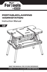 Keter FORTOOLS PORTABLECLAMPING WORKSTATION Instruction Manual