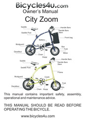 Bicycles4u City Zoom Owner's Manual