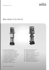 Wilo Helix-V36 Installation And Operating Instructions Manual