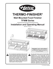 Hatco THERMO-FINISHER TFWM3900 Installation And Operating Manual
