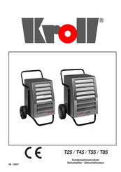 Kroll T25 Operation Instructions Manual