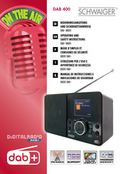 Schwaiger DAB 400 Operating And Safety Instructions Manual