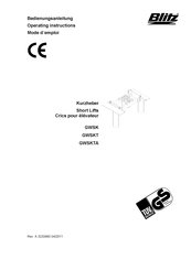 Blitz GWSK Operating Instructions Manual
