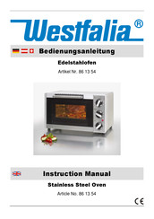 Westfalia 86 13 54 Instruction Manual