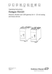 Endress+Hauser Fieldgate FXA520 Operating Instructions Manual