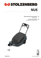 STOLZENBERG NU5 Operator And Parts Manual
