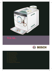 Bosch TCA 5802 Operating Instructions Manual