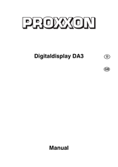 Proxxon Digitaldisplay DA3 Translation Of The Original Operating Instructions