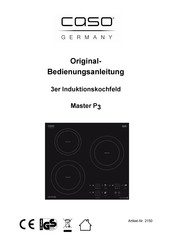 Caso Master P3 Original Operating Manual