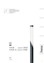 Hess VIGO 2500 RGB Installation And Operating Instructions Manual
