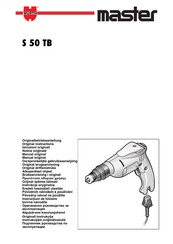 Wurth Master S 50 TB Original Instructions Manual