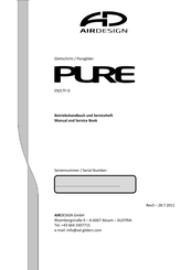 AirDesign PURE Manual And Service Book