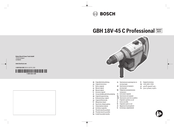 Bosch Professional GBH 18V-45 C Original Instructions Manual