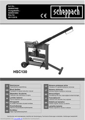 Scheppach HSC130 Translation Of Original Instruction Manual