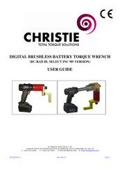 Christie BC-RAD 70 BL Select User Manual