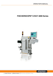 FISCHER FISCHERSCOPE X-RAY 4000 Series Operator's Manual