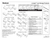 Steelcase c:scape Low Storage Series Assembly Instructions Manual