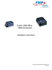 Curtis 1206-HB Installation Instructions Manual