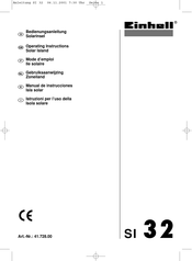 EINHELL SI 32 Operating Instructions Manual