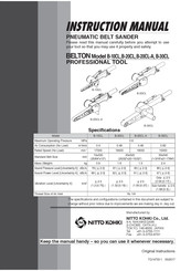 Nitto Kohki Belton B-20CL Manuals | ManuaLib