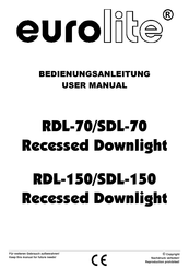 EuroLite RDL-150 User Manual