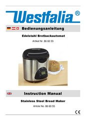 Westfalia 86 60 55 Instruction Manual