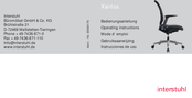 Interstuhl Büromöbel Xantos X 372 Operating Instructions Manual