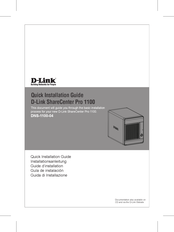 D-Link SHARECENTER PRO 1100 Quick Installation Manual