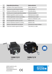 Gude 1200/12 V Translation Of The Original Instructions