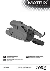 Matrix BS 600 Translation Of The Original Instructions