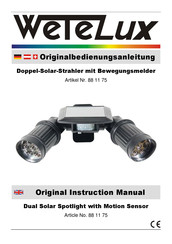 Wetelux 88 11 75 Original Instruction Manual