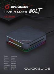 Avermedia LIVE GAMER BOLT GS555 Quick Manual