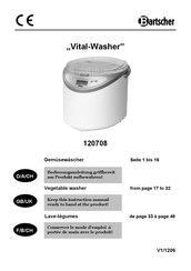 Bartscher Vital-Washer Manual