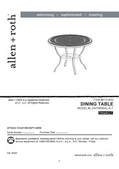Allen + Roth 0731950 Manual
