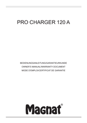 Magnat Audio PRO CHARGER Owner's Manual/Warranty Document
