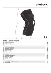 Otto Bock 8165 Genu Neurexa Instructions For Use Manual