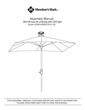 Member's Mark UA3824308RZTRLD-SS Assembly Manual
