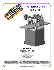 Baileigh Industrial IP-156 Operator's Manual