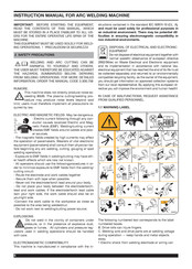 Cebora Power Rod 180 M Instruction Manual
