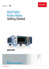Rohde & Schwarz 1424.8301.02 Getting Started