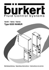 Burkert 6520 NAMUR Operating Instructions Manual