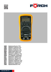 Forch F72 Manual